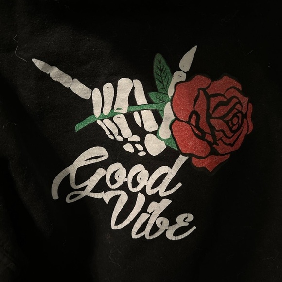 Good vibes mens Hoodie size m - Picture 5 of 6